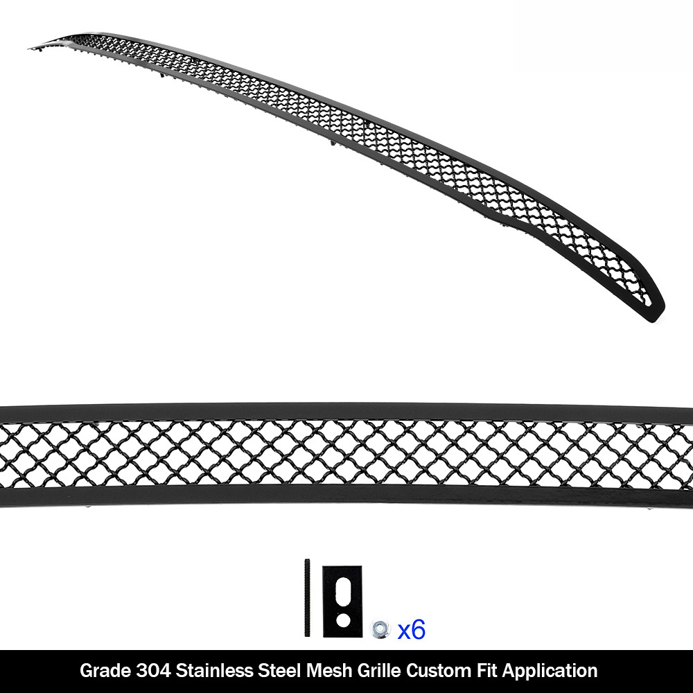 2019-2024 Ram 1500 Rebel without front sensor/ 2021-2024 Ram 1500 TRX without front sensor Lower Bumper Black Wire Mesh Grille