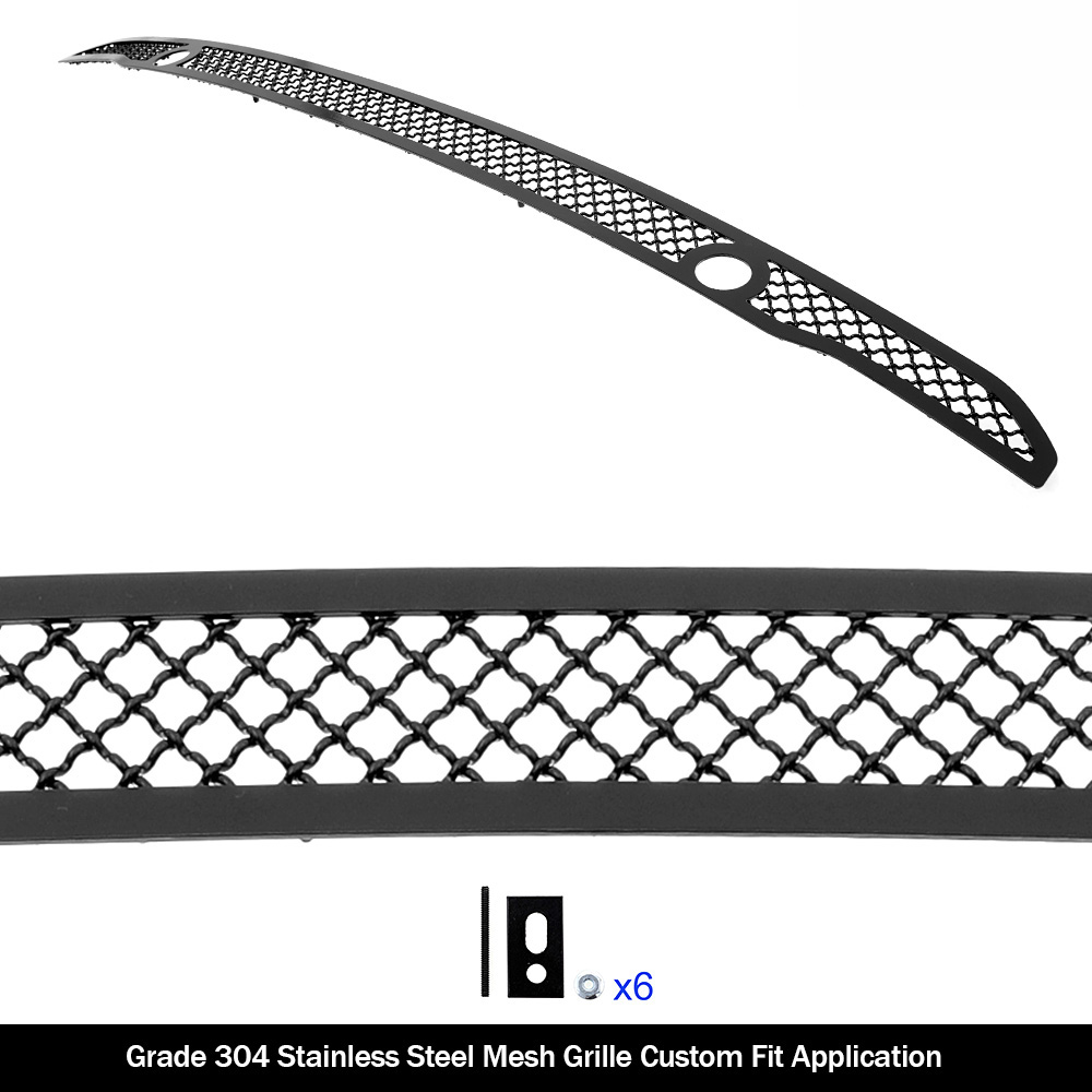 2019-2024 Ram 1500 Rebel with front sensor/ 2021-2024 Ram 1500 TRX with front sensor Lower Bumper Black Wire Mesh Grille