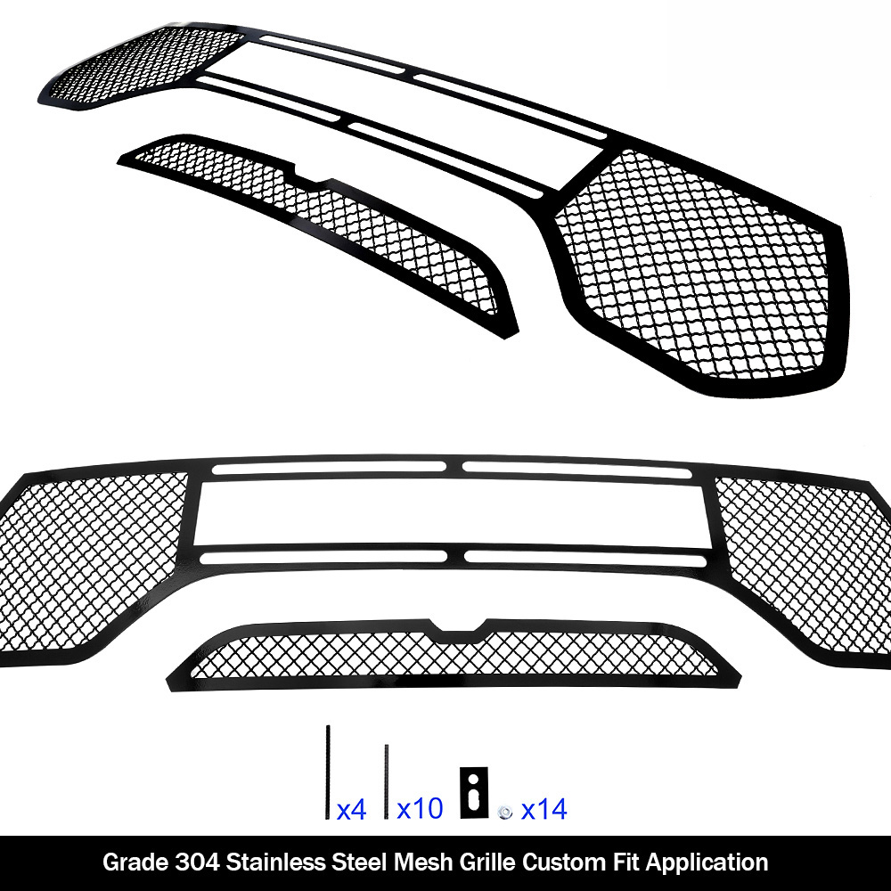 2021-2024 Ram 1500 TRX Main Upper Black Wire Mesh Grille