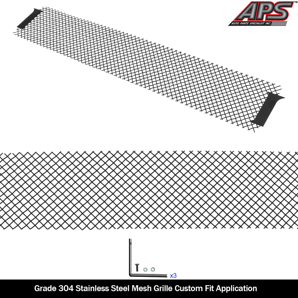 2010-2018 Ram 2500 Tow Hook Show/ 2010-2018 Ram 3500 Tow Hook Show Lower Bumper Black Wire Mesh Grille