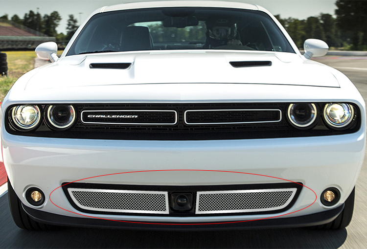 2015-2023 Dodge Challenger With Adaptive Cruise Control  Not For SRT OR R/T Scat Pack Widebody Models Lower Bumper Wire Mesh Grille