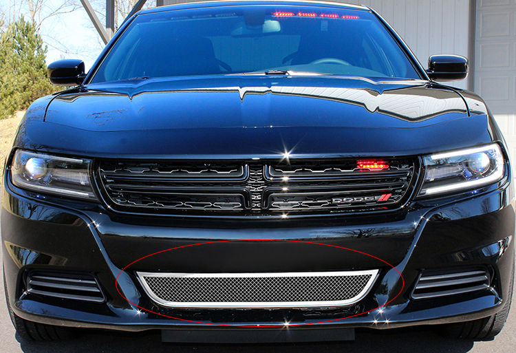 2015-2018 Dodge Charger Without Adaptive Cruise Control (Not for Daytona and RT SCAT Pack and SRT)/2019-2023 Dodge Charger Without Adaptive Cruise Control Only for SXT Lower Bumper Wire Mesh Grille