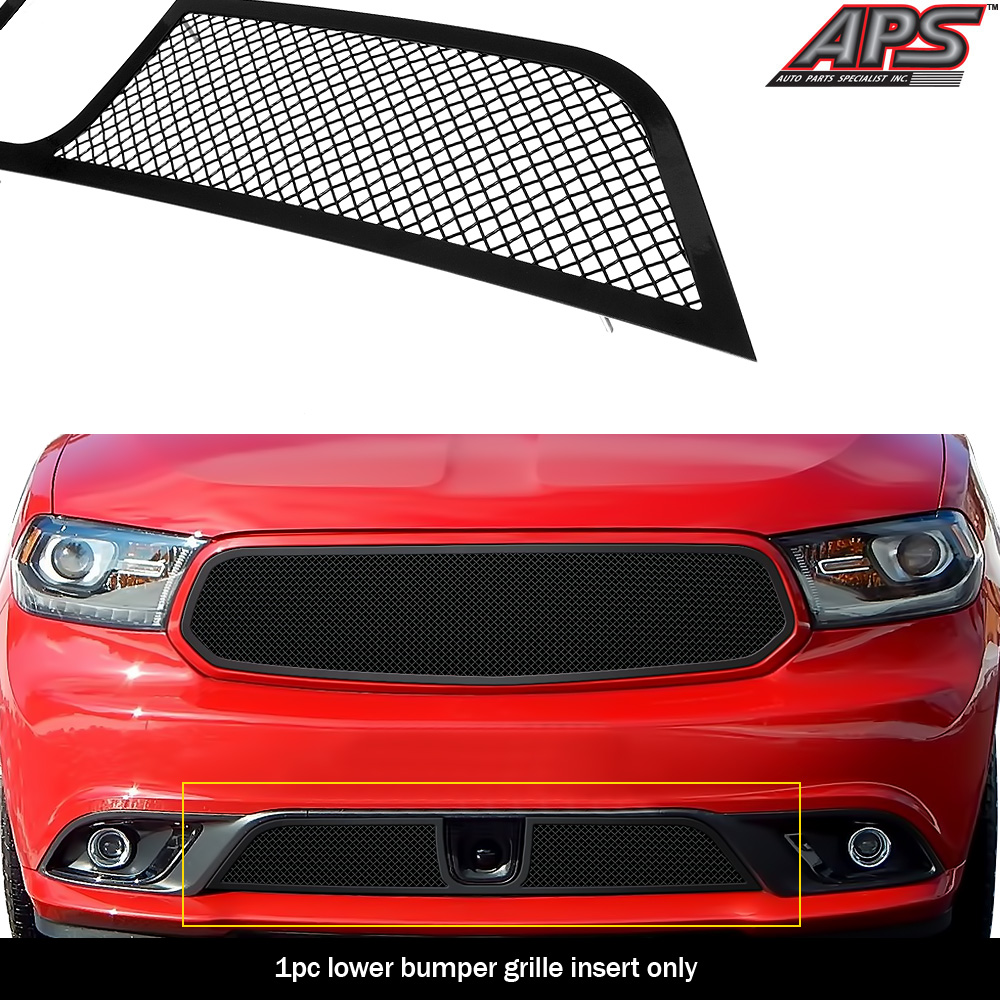 2014-2017 Dodge Durango With Adaptive Cruise Control/2018 Dodge Durango With Adaptive Cruise Control Not for RT and SRT model/2019-2020 Dodge Durango With Adaptive Cruise Control Not for GT and RT and SRT Lower Bumper Black Wire Mesh Grille