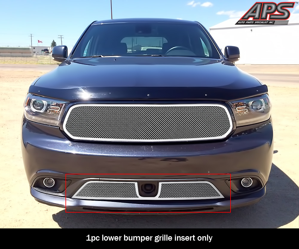 2014-2017 Dodge Durango With Adaptive Cruise Control/2018 Dodge Durango With Adaptive Cruise Control Not for RT and SRT model/2019-2020 Dodge Durango With Adaptive Cruise Control Not for GT and RT and SRT Lower Bumper Wire Mesh Grille