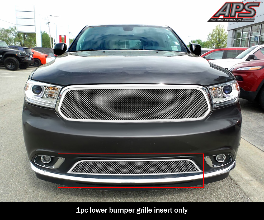 2014-2017 Dodge Durango Without Adaptive Cruise Control/2018 Dodge Durango Without Adaptive Cruise Control Not for RT and SRT model/2019-2020 Dodge Durango Without Adaptive Cruise Control Not for GT and RT and SRT Lower Bumper Wire Mesh Grille