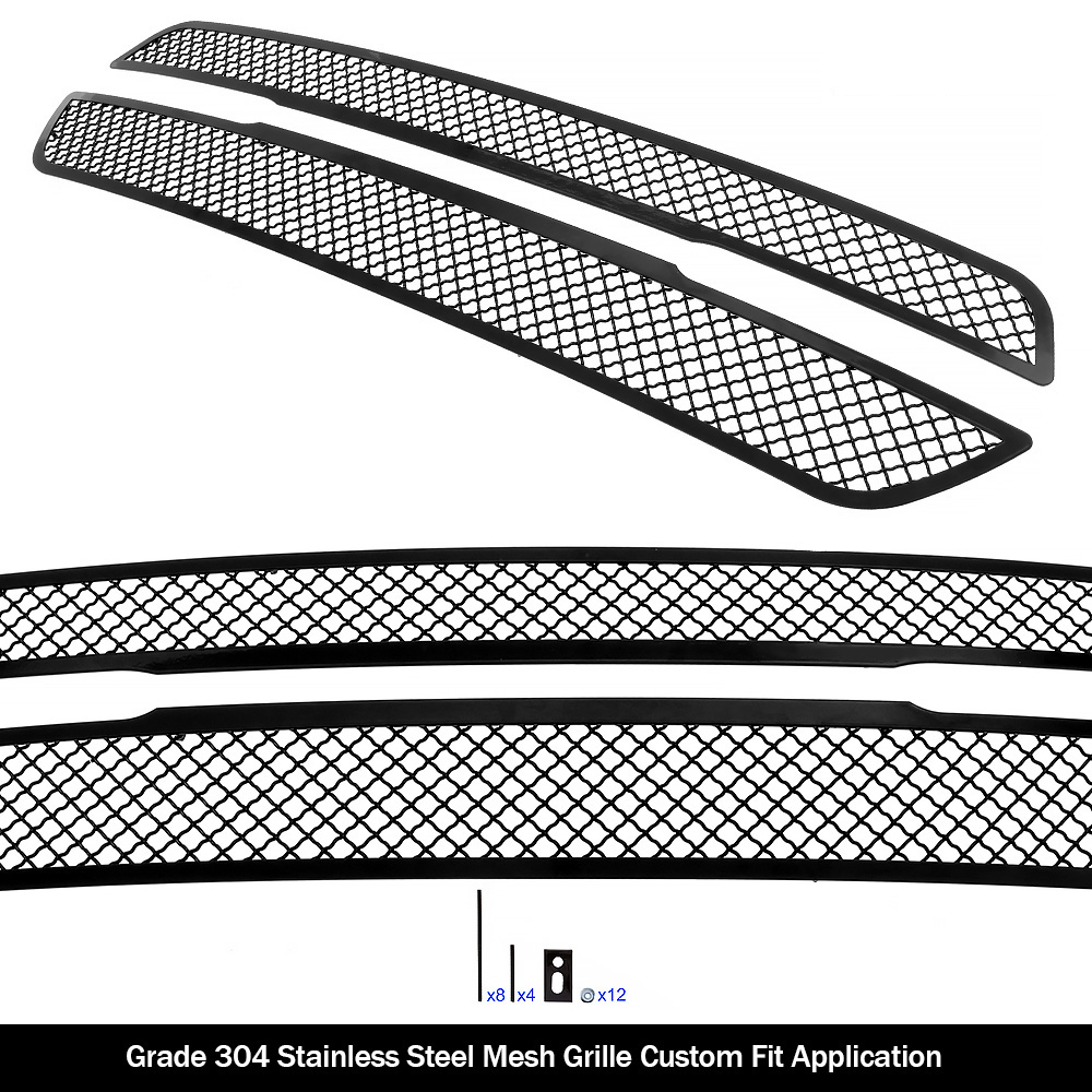 2019-2024 Ram 1500 Only for Tradesman (Excl. 19-24 Ram 1500 Classic) Main Upper Black Wire Mesh Grille