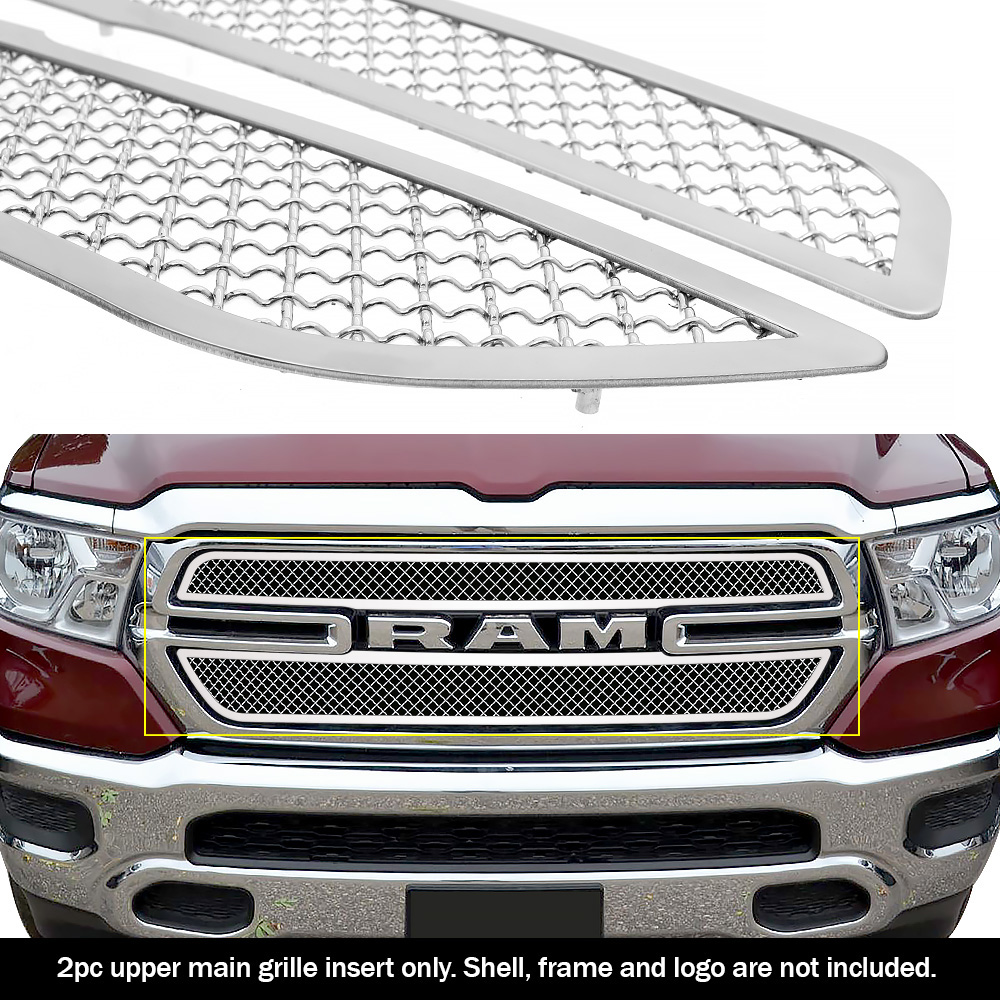 2019-2024 Ram 1500 Only for Tradesman (Excl. 19-24 Ram 1500 Classic) Main Upper Wire Mesh Grille