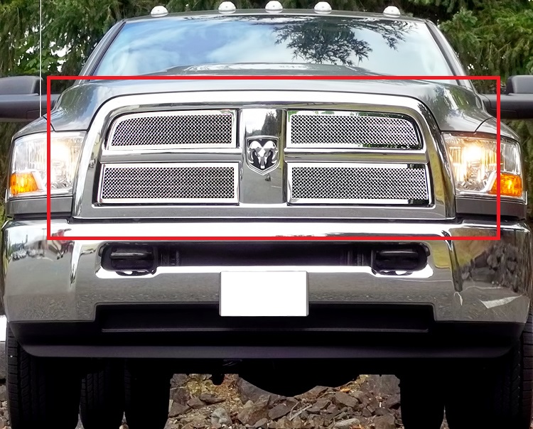 2010-2012 Ram 2500 Not For Laramie Package/2010-2012 Ram 3500 Not For Laramie Package Main Upper Wire Mesh Grille