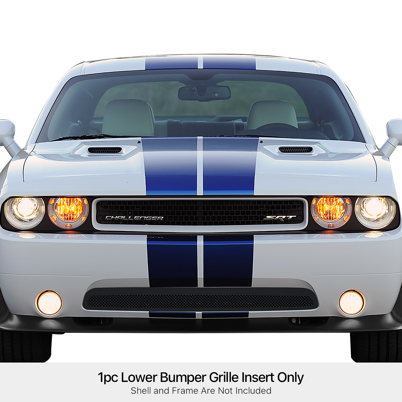 2011-2014 Dodge Challenger Lower Bumper Black Wire Mesh Grille