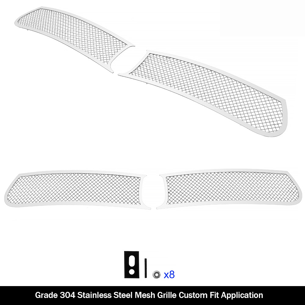 2015-2018 Dodge Charger With Adaptive Cruise Control (Only for Daytona and RT SCAT pack and Daytona 392 and SRT 392 and SRT Hellcat) / 2019 Dodge Charger With Adaptive Cruise Control (Only for GT and RT) Lower Bumper Wire Mesh Grille