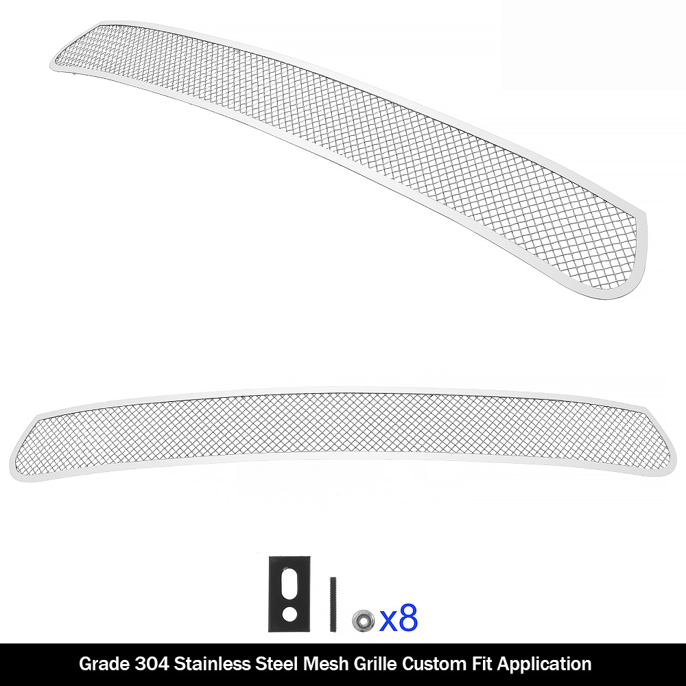 2015-2018 Dodge Charger Without Adaptive Cruise Control (Only for Daytona and RT SCAT pack and Daytona 392 and SRT 392 and SRT Hellcat) / 2019 Dodge Charger Without Adaptive Cruise Control (Only for GT and RT) Lower Bumper Wire Mesh Grille