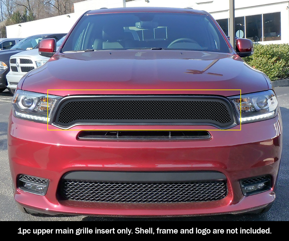 2018 Dodge Durango Only for RT and SRT/2019-2020 Dodge Durango Only for GT and RT and SRT Main Upper Black Wire Mesh Grille