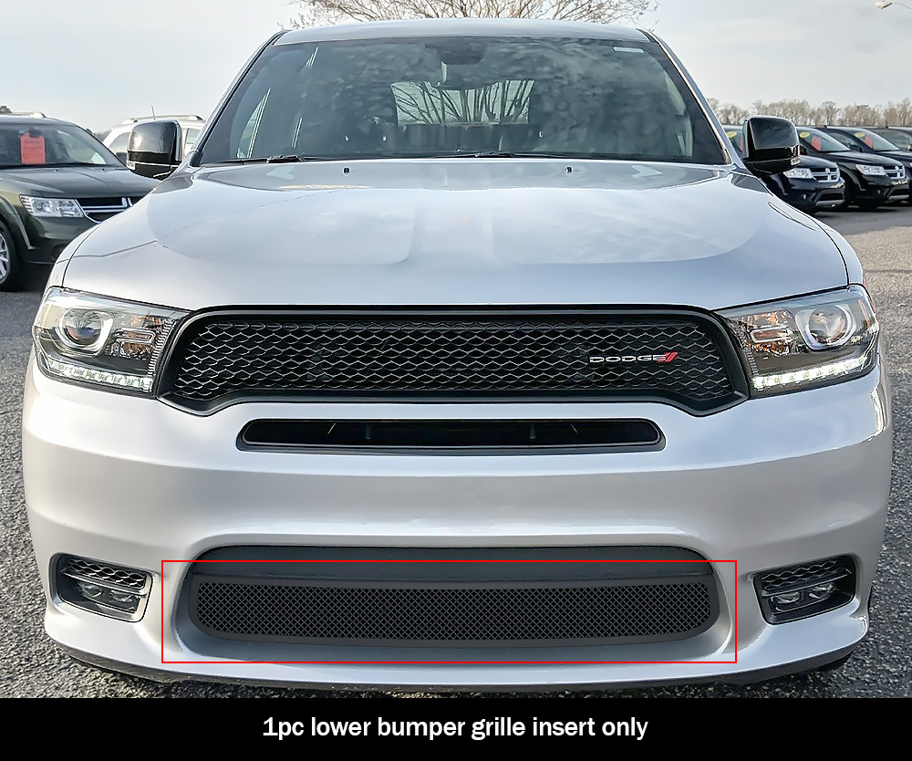 2018 Dodge Durango Only for RT and SRT Without Adaptive Cruise Control/2019-2020 Dodge Durango Only for GT and RT and SRT Without Adaptive Cruise Control Lower Bumper Black Wire Mesh Grille