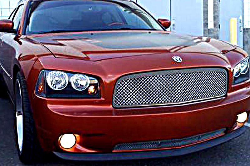 2005-2010 Dodge Charger Not For SRT8 Main Upper + Lower Bumper Wire Mesh Grille