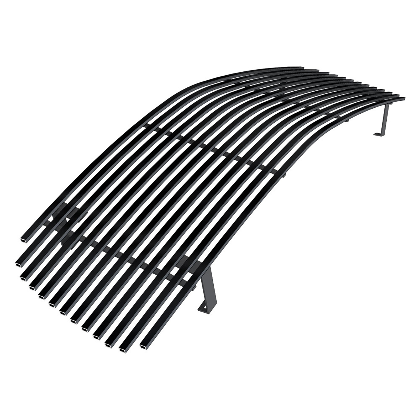 2005-2010 Dodge Charger Main Upper Black Stainless Steel Billet Grille