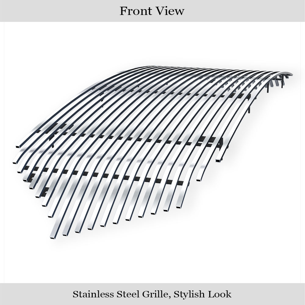 2019-2024 Ram 1500 Laramie/Lone Star/Big Horn/Tradesman (Excl. 19-24 Ram 1500 Classic; Excl. Laramie Limited) Main Upper Stainless Steel Billet Grille