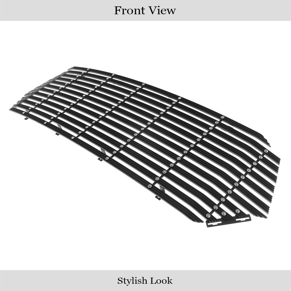 2019-2023 Ram 1500 Laramie/Lone Star/Big Horn/Tradesman (Excl. 19-23 Ram 1500 Classic/ Excl. Laramie Limited) Main Upper Black Rugged Billet Grille