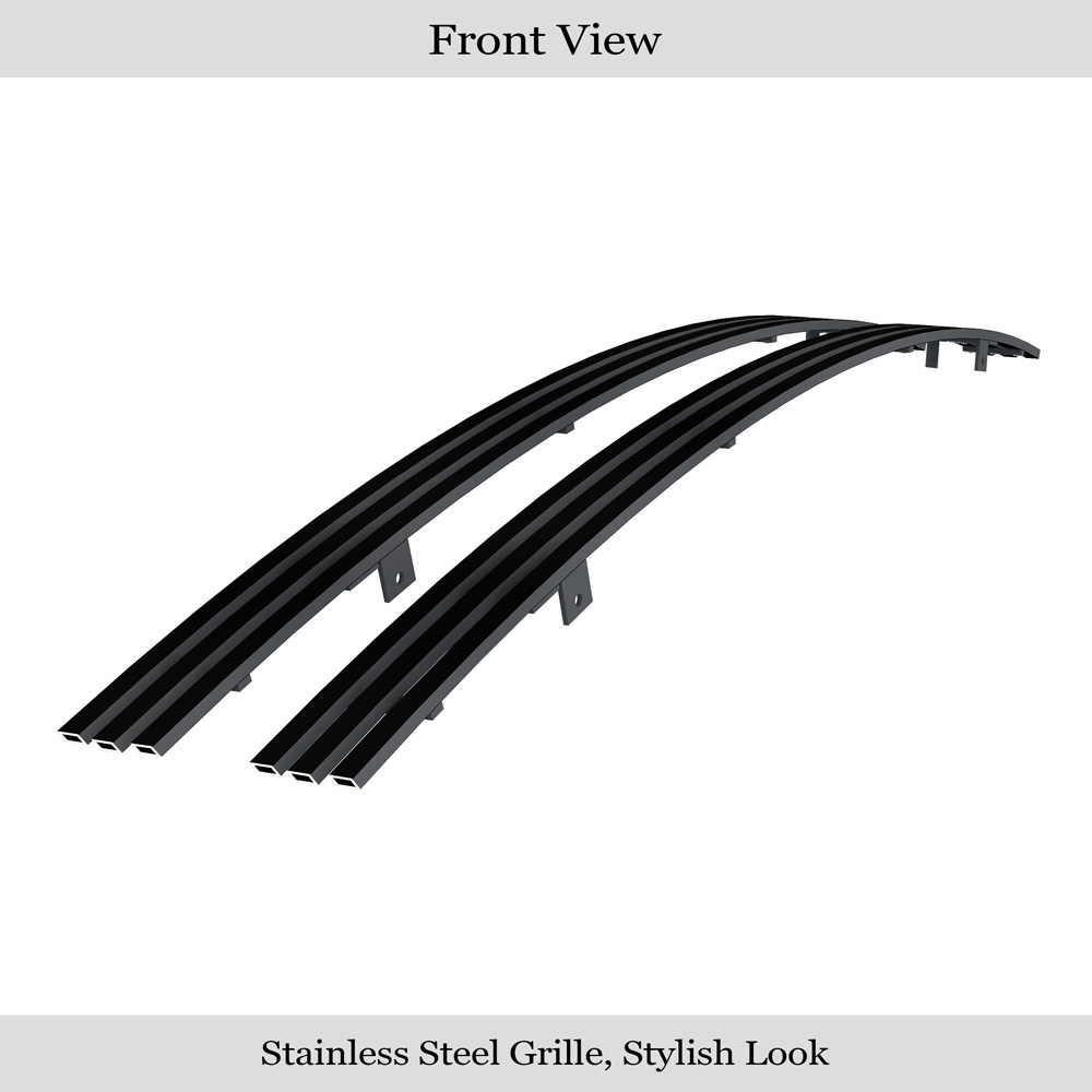 2005-2007 Dodge Magnum Except SRT8 Lower Bumper Black Stainless Steel Billet Grille