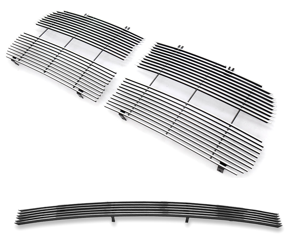 2002-2005 Dodge Ram Sport MAIN UPPER + LOWER BUMPER Aluminum Billetuminum Billet Grille