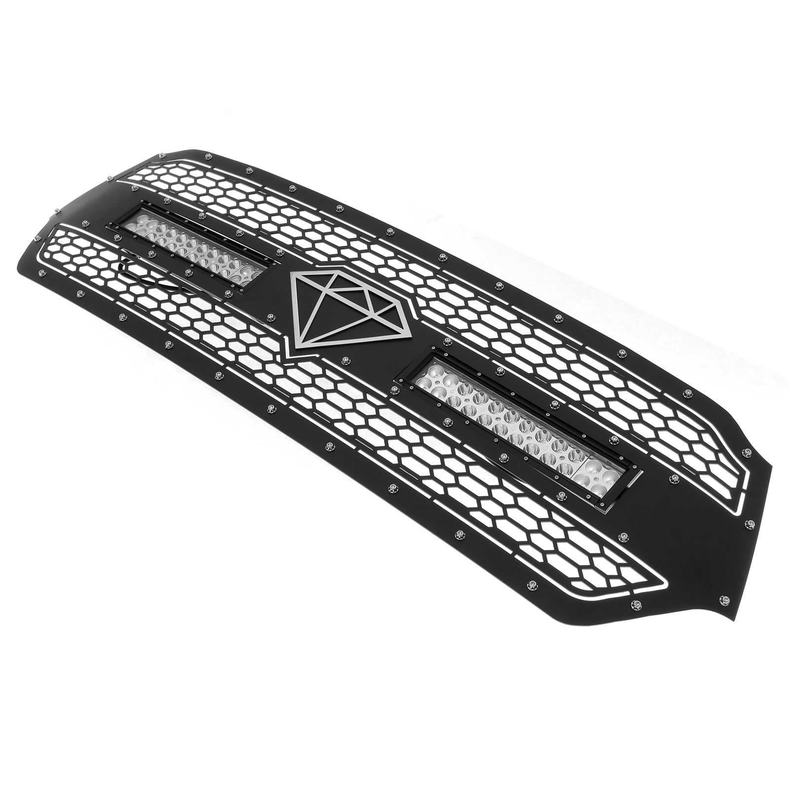2019-2024 Ram 1500 Laramie/Lone Star/Big Horn/Tradesman (Excl. 19-24 Ram 1500 Classic; Excl. Laramie Limited) Main Upper Sheet Grille