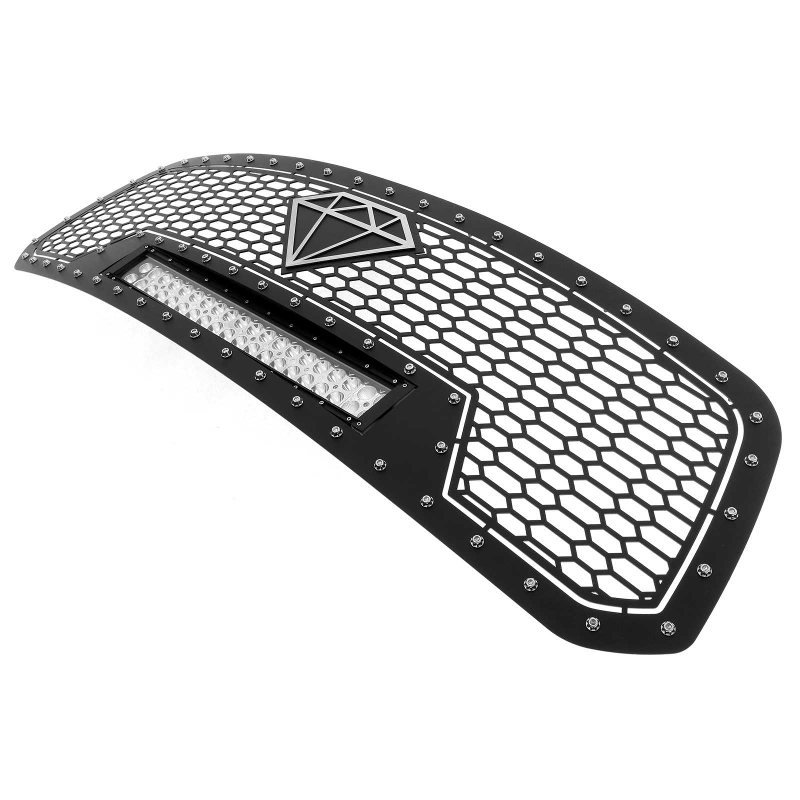 2013-2017 Ram 1500 Not For Rebel/2018 Ram 1500 Not For Rebel & Sport & Laramie Longhorn & Laramie Limited/2019-2021 Ram 1500 Classic Only Main Upper Sheet Grille