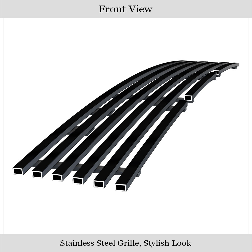 2019-2023 Ford Ranger Without Adaptive Cruise Control Lower Bumper Black Stainless Steel Billet Grille