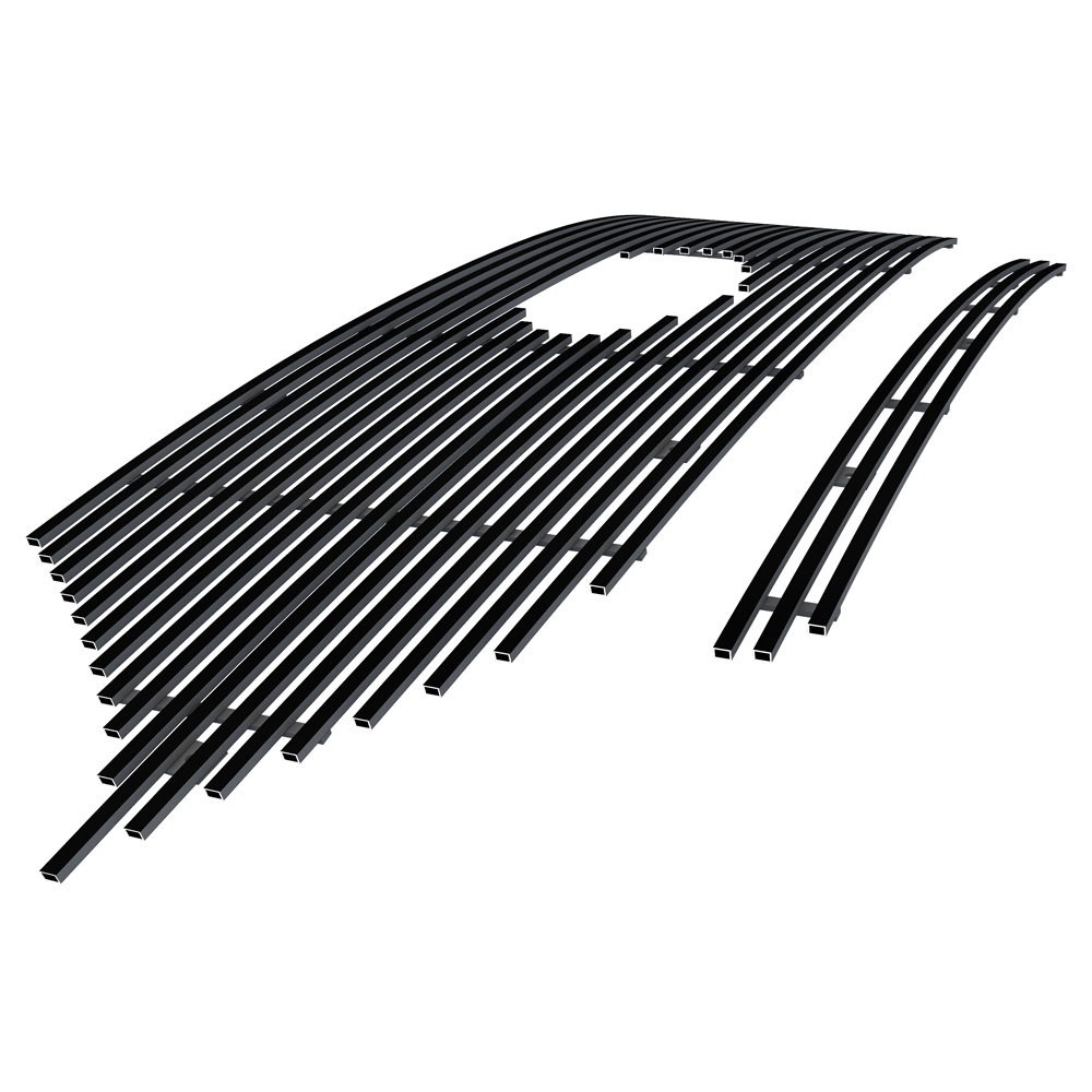 2020-2024 Ford Explorer Platinum & ST & ST-Line Main Upper Black Stainless Steel Billet Grille