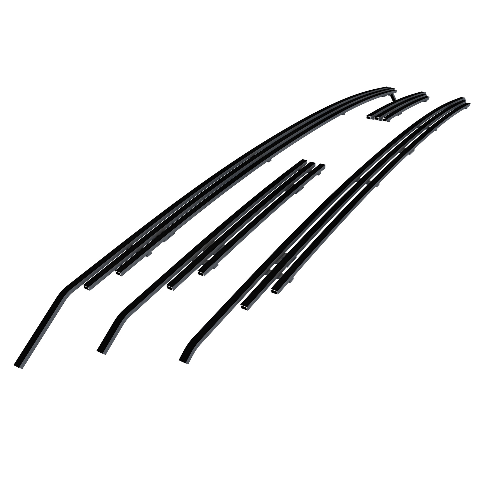 2011-2014 Ford Edge Main Upper Black Stainless Steel Billet Grille