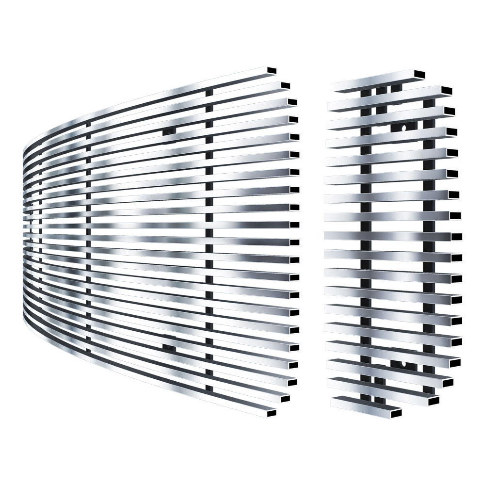 2000-2004 Ford Excursion 1 PC Center & 2 PCS For Side Holes MAIN UPPER Stainless Steel Billet Grille