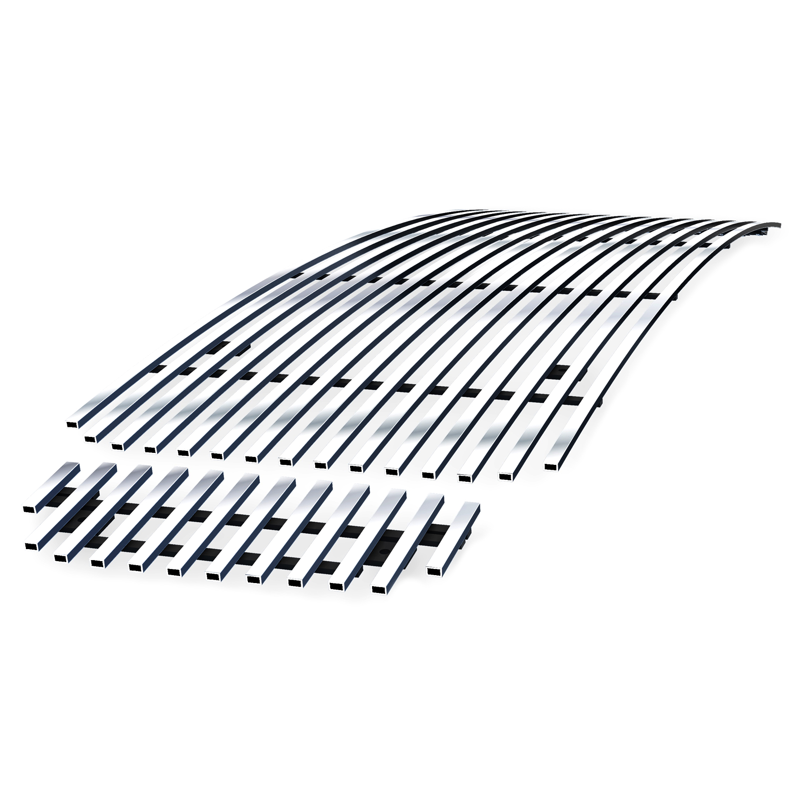 2000-2004 Ford Excursion 1 PC Center & 2 PCS For Side Holes Main Upper Stainless Steel Billet Grille