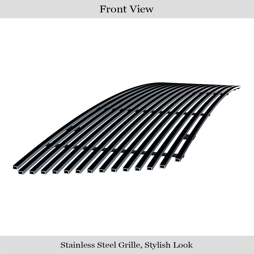 2004-2008 Ford F-150 Honeycomb Style Not For FX2/FX4 and King Ranch Model Main Upper Black Stainless Steel Billet Grille