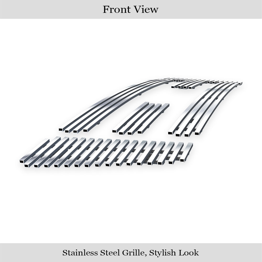 2004-2008 Ford F-150 Bar Style (Not for FX2/Lariat Model) Main Upper Stainless Steel Billet Grille