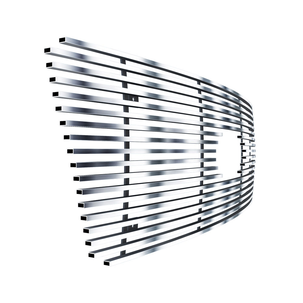 2004-2008 Ford F-150 Honeycomb Style With Logo Show Not For FX2/FX4 and King Ranch Model MAIN UPPER Stainless Steel Billet Grille