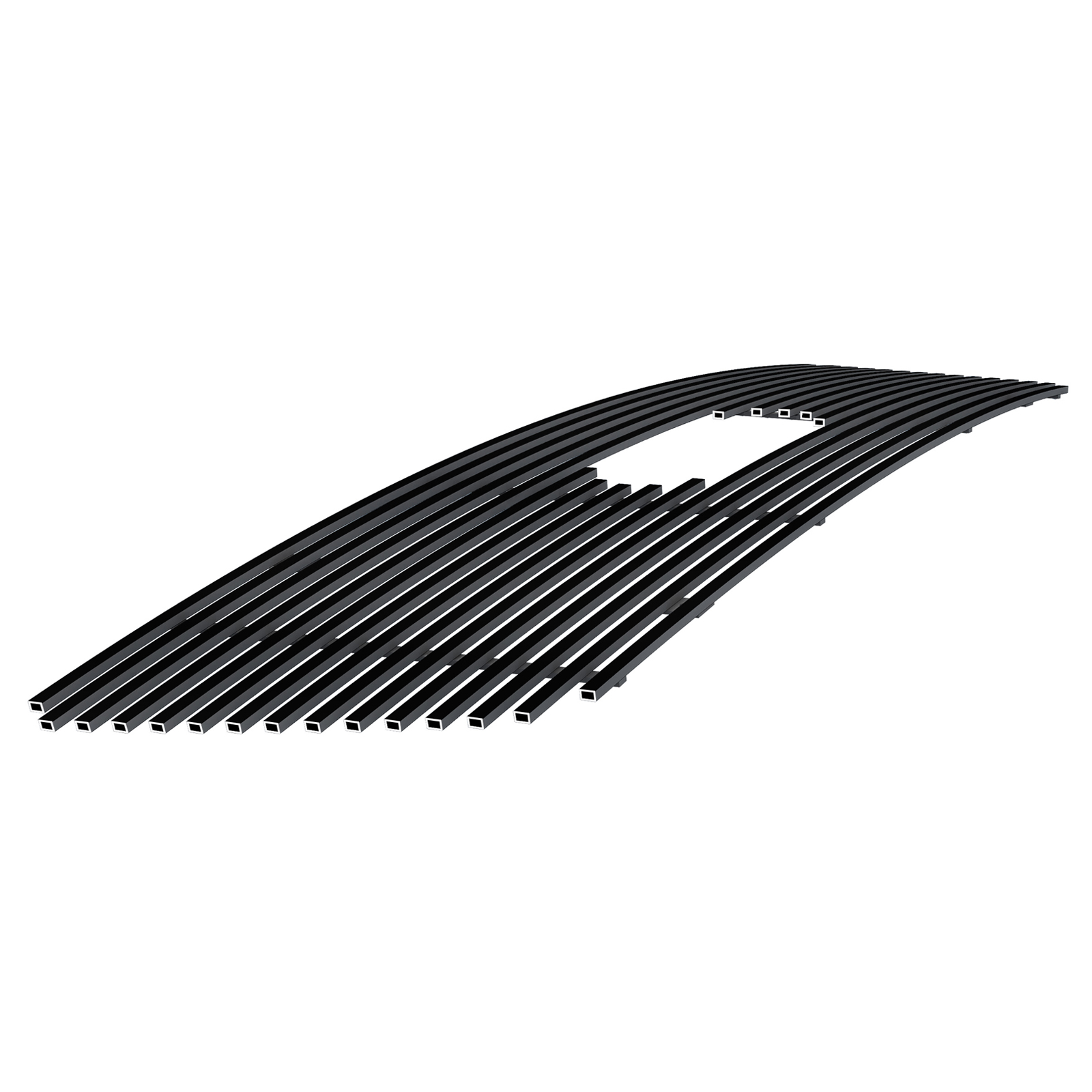 2004-2008 Ford F-150 Honeycomb Style With Logo Show Not For FX2/FX4 and King Ranch Model Main Upper Black Stainless Steel Billet Grille