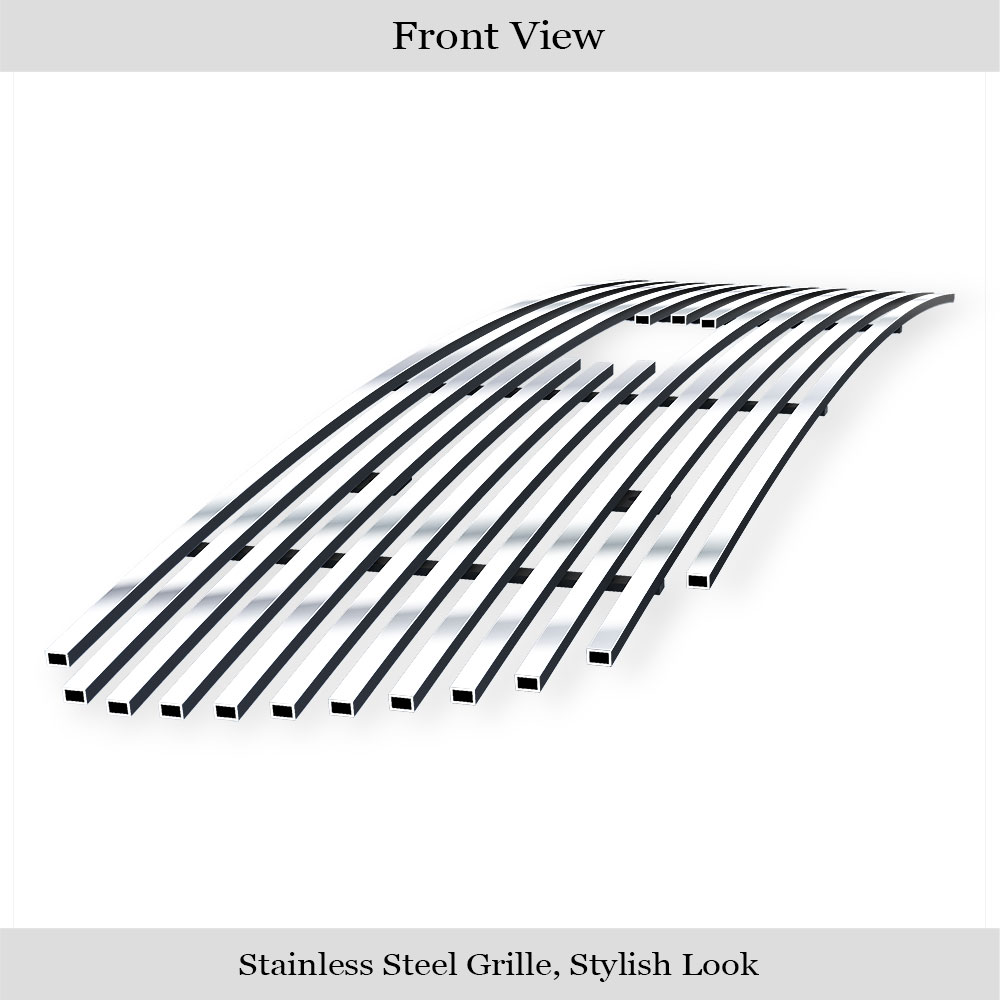 1997-1998 Ford Expedition With Logo Show Not For Bar Style Model Main Upper Stainless Steel Billet Grille