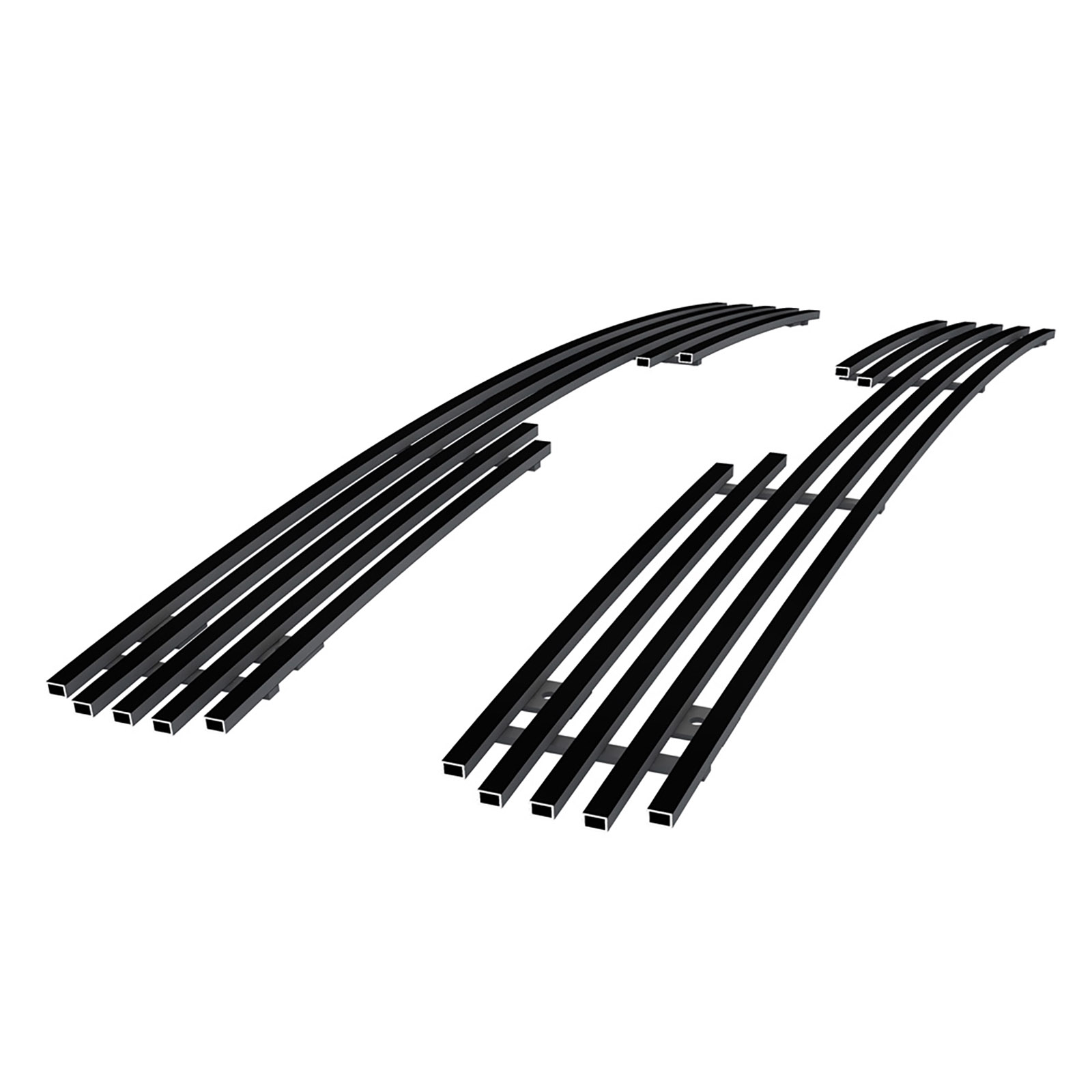 2008-2012 Ford Escape Main Upper Black Stainless Steel Billet Grille
