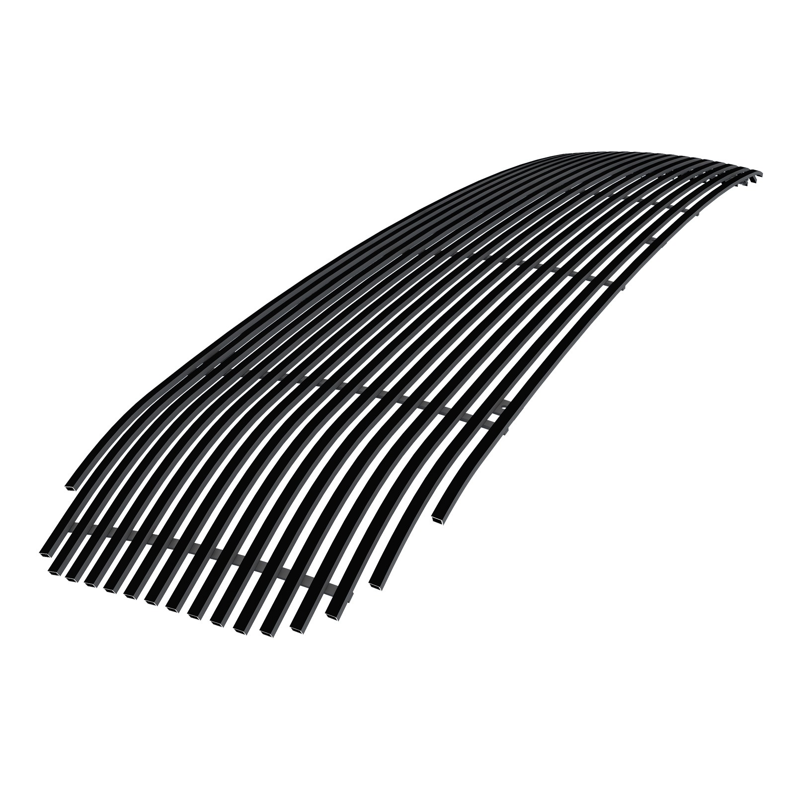 2000-2004 Ford Excursion 1 PC Cover 3 Holes Main Upper Black Stainless Steel Billet Grille