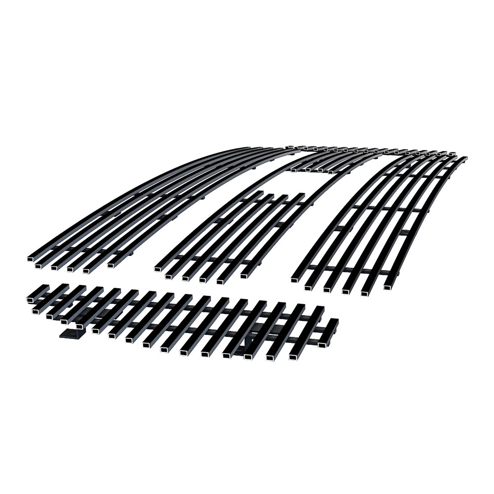 2004-2015 Ford F-650 /2004-2015 Ford F-750 Main Upper Black Stainless Steel Billet Grille