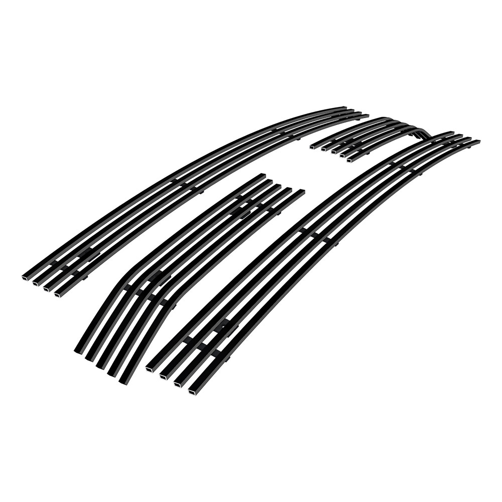2013-2014 Ford F-150 XL /2013-2014 Ford F-150 XLT Main Upper Black Stainless Steel Billet Grille