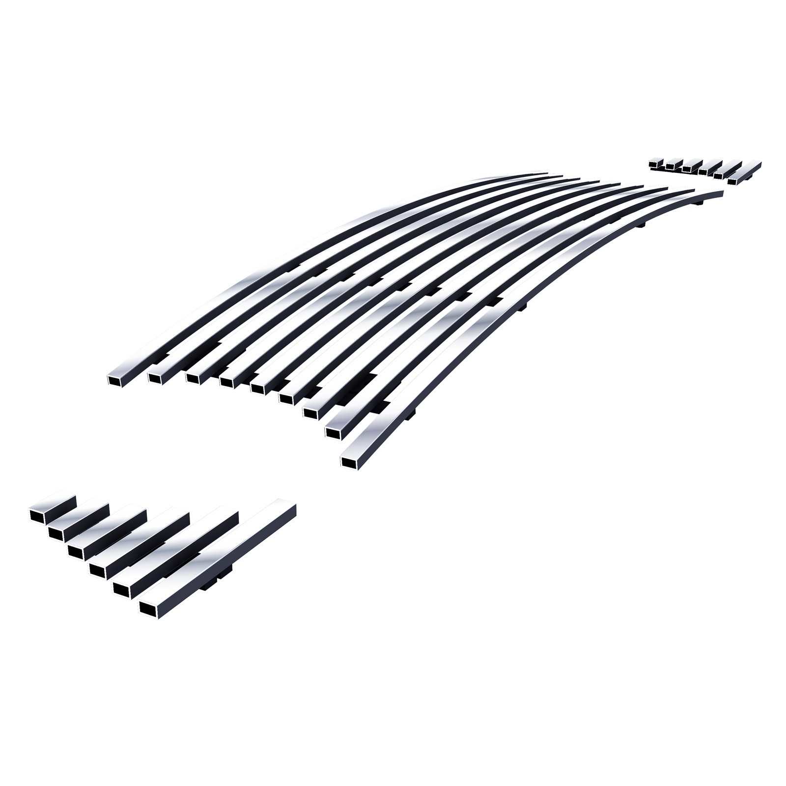2013-2014 Ford Mustang GT Main Upper Stainless Steel Billet Grille