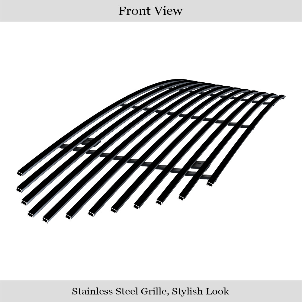 2013-2019 Ford Taurus SHO Logo Cover Main Upper Black Stainless Steel Billet Grille