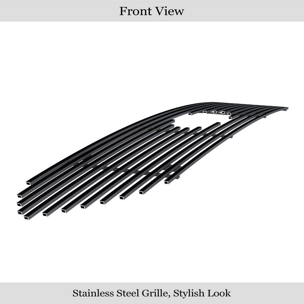 2013-2019 Ford Taurus SHO Logo Show Main Upper Black Stainless Steel Billet Grille