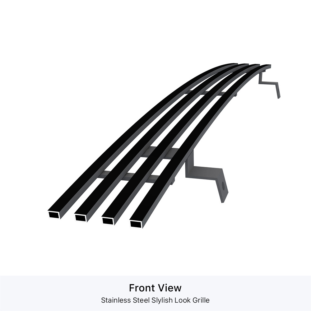 1995-1998 Ford Explorer Lower Bumper Black Stainless Steel Billet Grille
