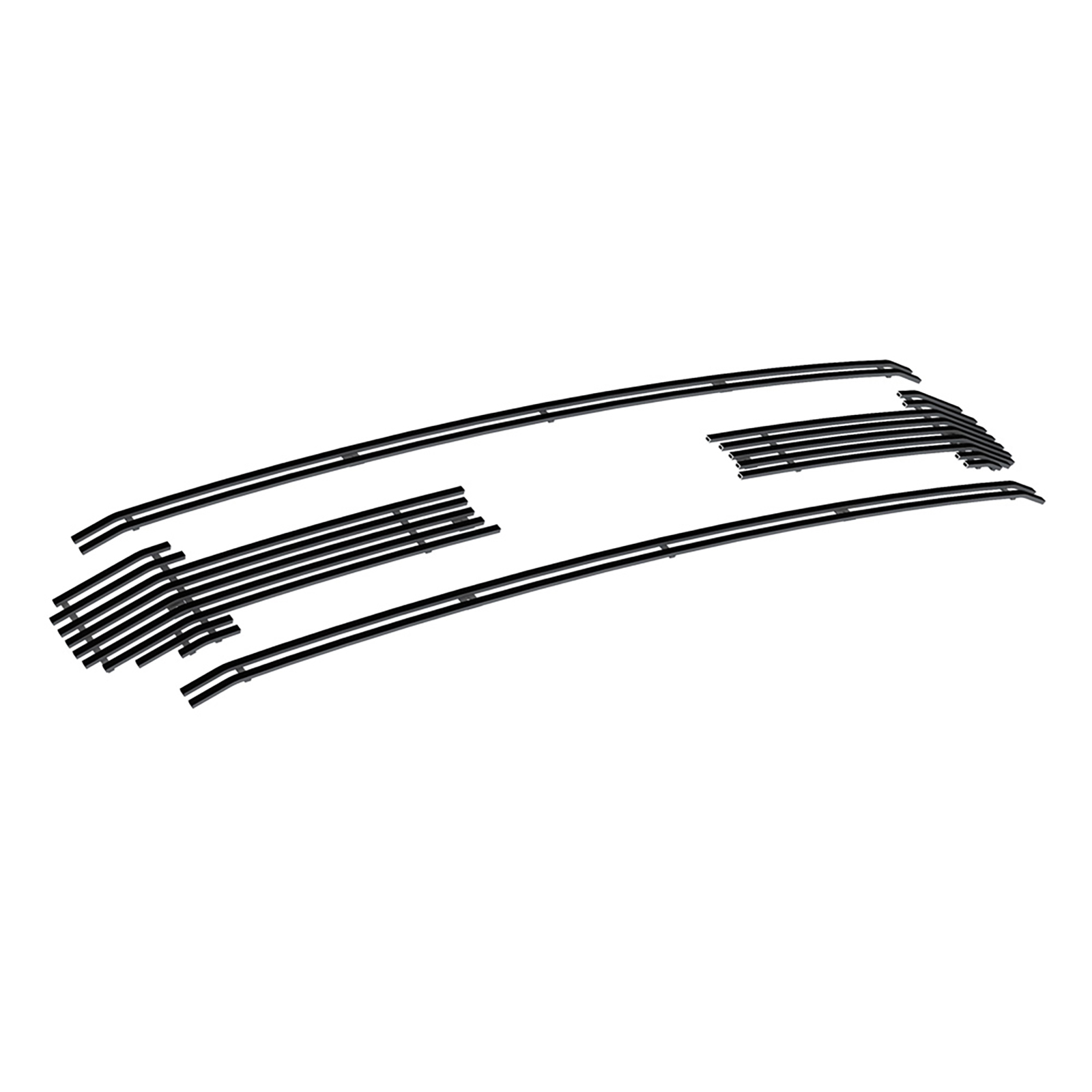 2020-2021 Ford F-250 XL/ 2020-2021 Ford F-250 XLT/ 2020-2021 Ford F-350 XL/ 2020-2021 Ford F-350 XLT Main Upper Black Stainless Steel Billet Grille