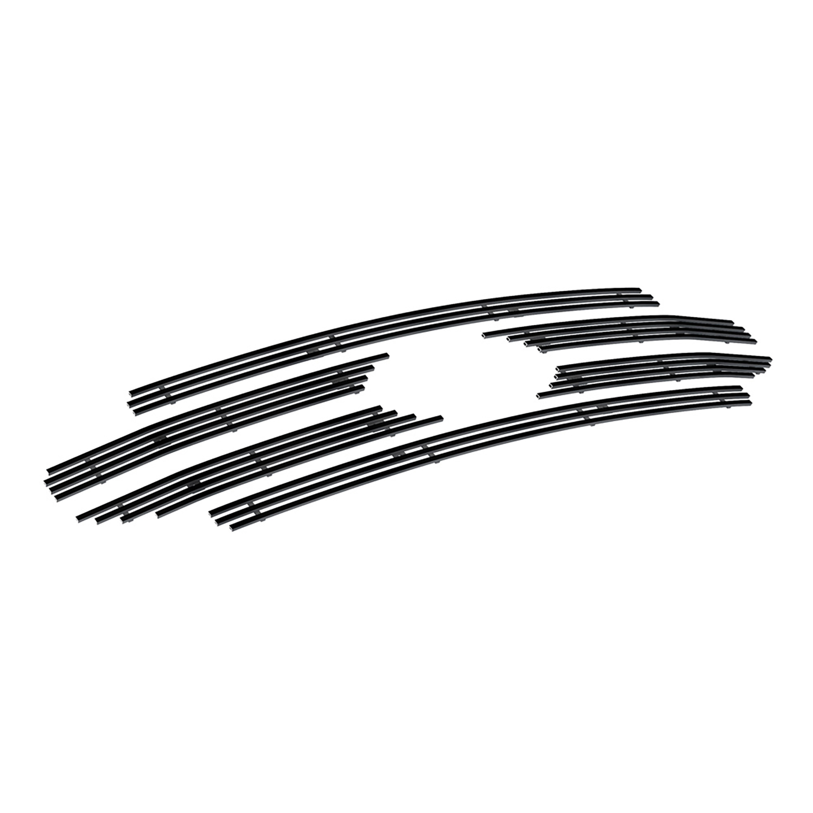 2020-2022 Ford F-250 Lariat/ 2020-2022 Ford F-350 Lariat Main Upper Black Stainless Steel Billet Grille