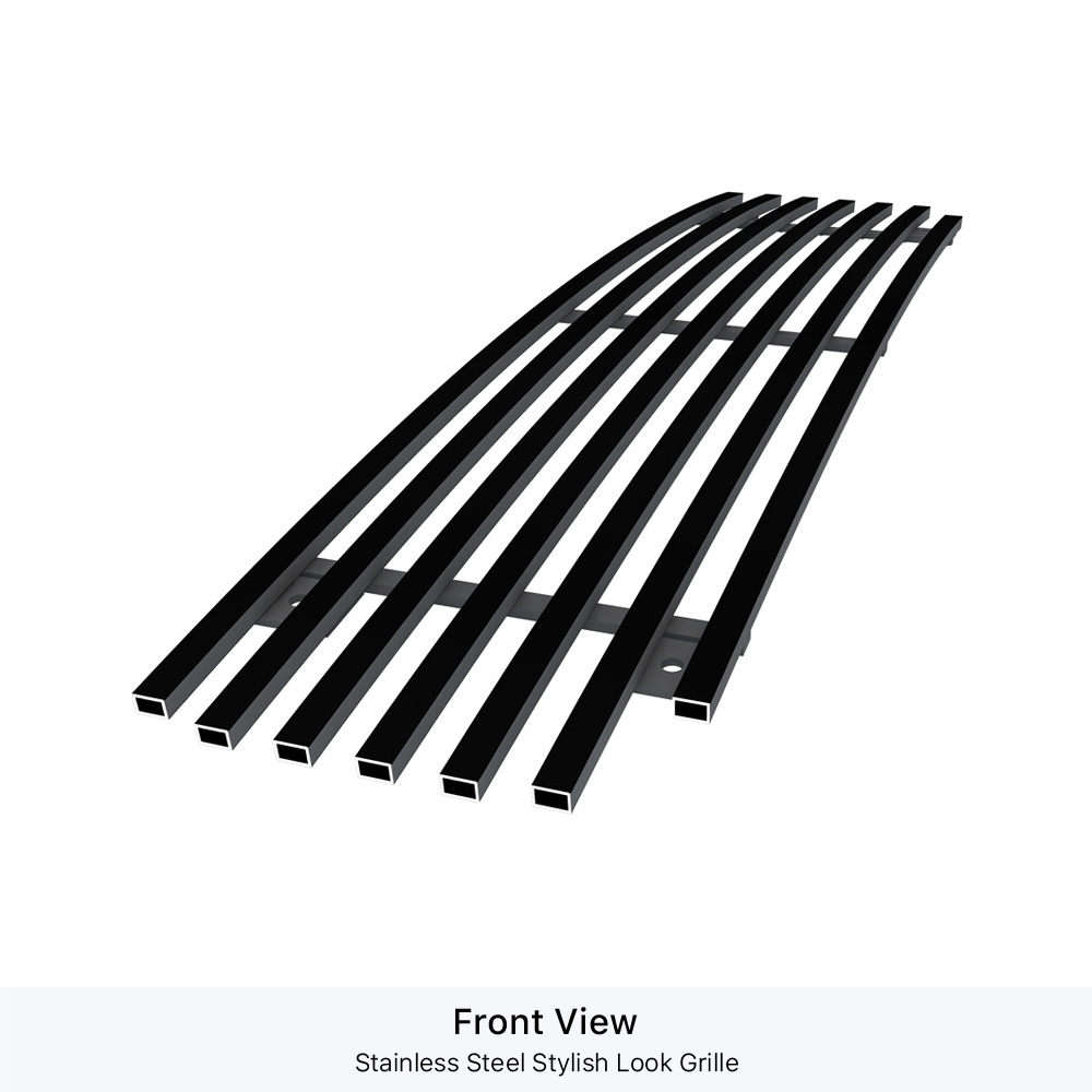 2021-2023 Ford F-150 Lower Bumper Black Stainless Steel Billet Grille