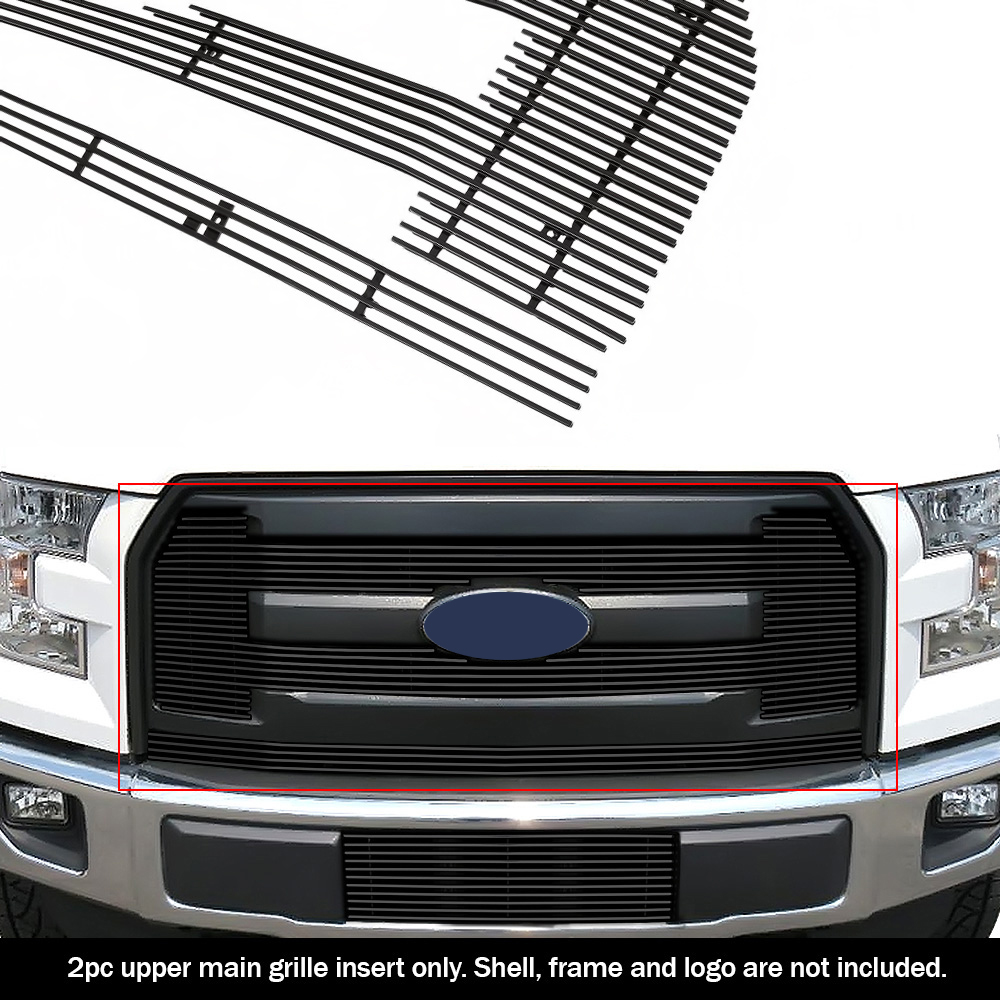 2015-2017 Ford F-150 XL Main Upper Aluminum Billetuminum Billet Wide Grille