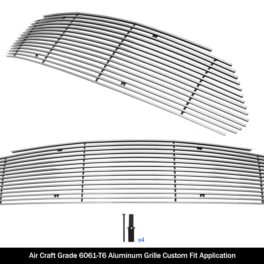 2015-2017 Ford Mustang Only for V6 Base Models Main Upper Aluminum Billet Grille