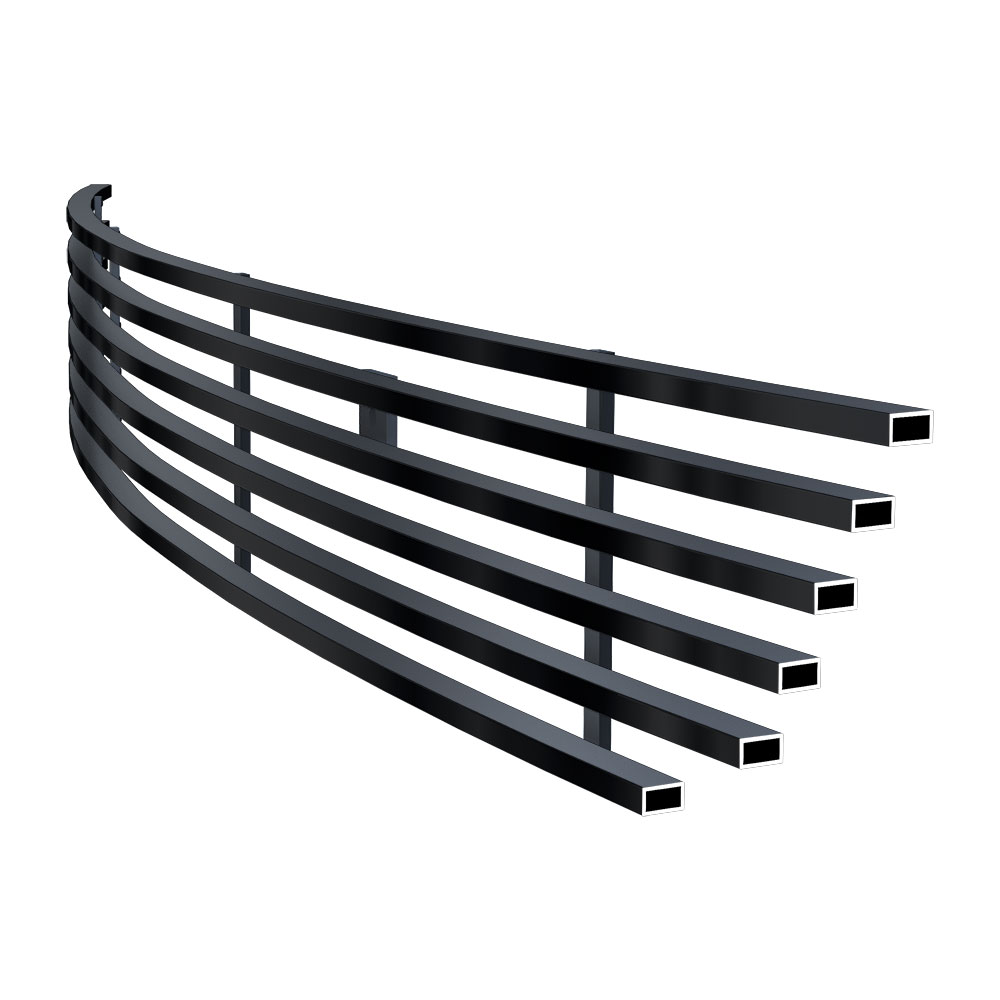2015-2017 Ford Mustang GT V8 Lower Bumper Black Stainless Steel Billet Grille