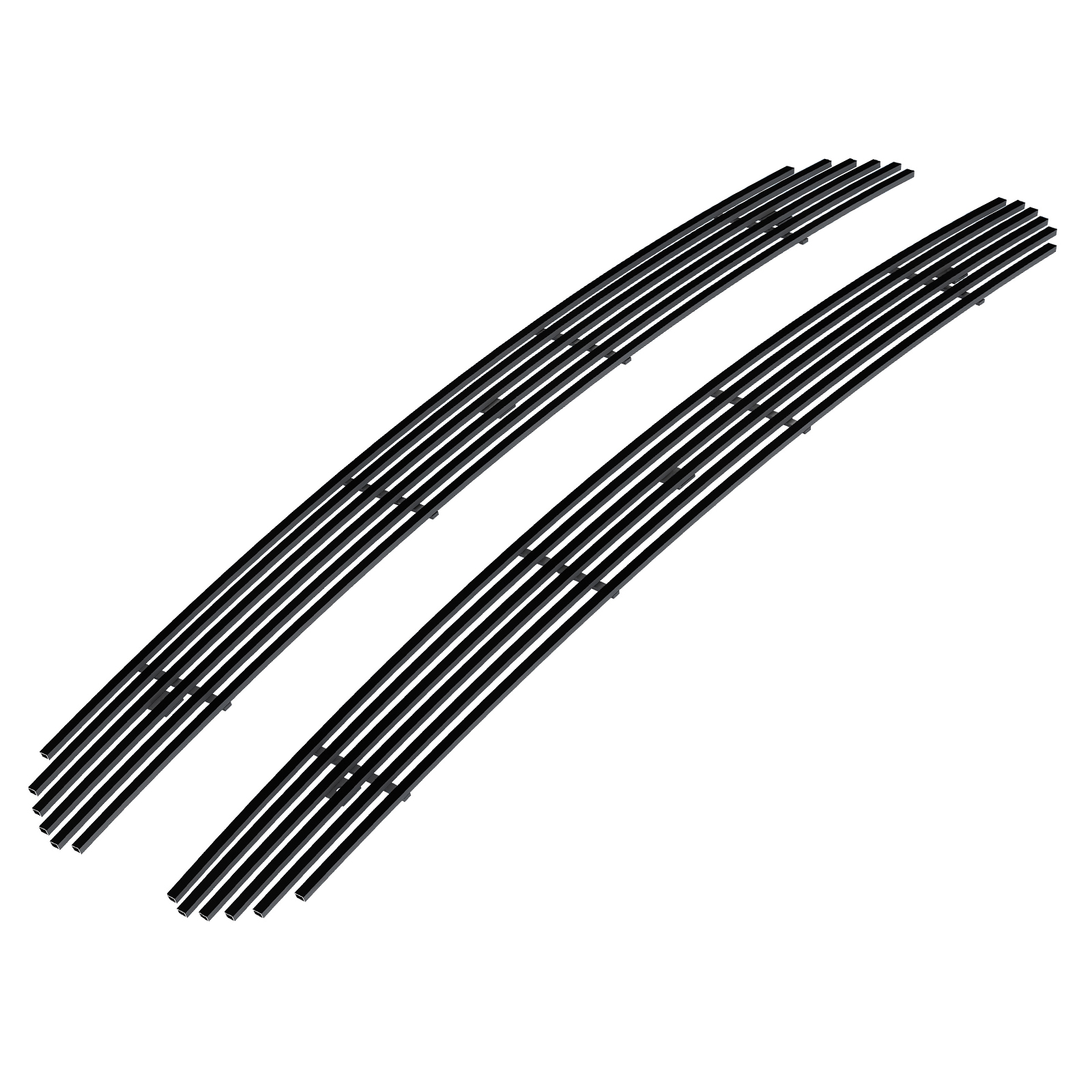 2018-2020 Ford F-150 King Ranch Square Mesh Style/2018-2020 Ford F-150 Plantium Square Mesh Style Main Upper Black Stainless Steel Billet Grille